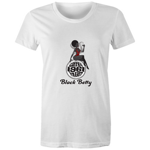 1961Coffee Black Betty - Sports Womens T-shirt